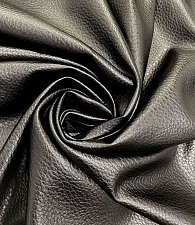 Кожзам фактурный чёрный